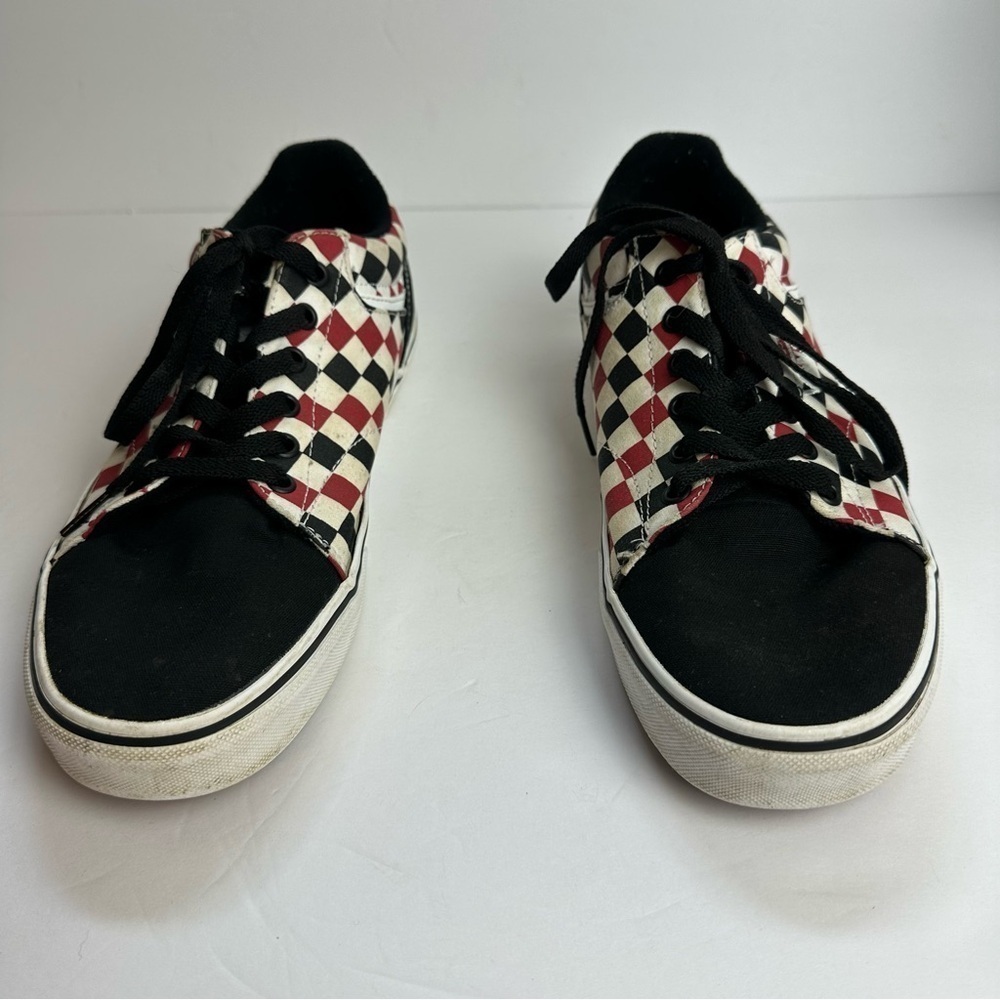 Vans Off The Wall Checkered Shoes Men’s Size 9 EU 42 Sneakers Red Black FLAW - Picture 5 of 10
